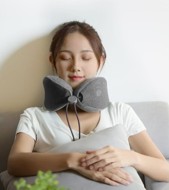 HKM-638483 Neck Massage Pillow for Relaxation, Muscle Therapy, and Sleep - Ideal for Office, Home, and Travel