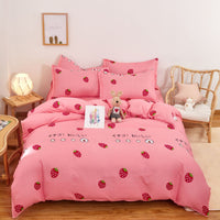 HKM-638675 Brushed Bed Sheet and Duvet Cover Set with Multiple Stylish Designs
