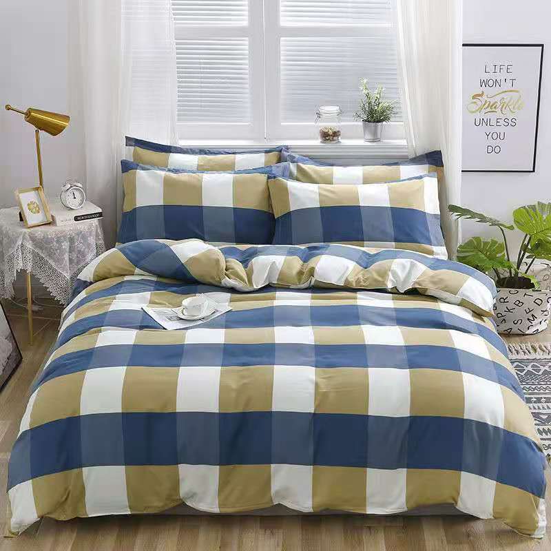 HKM-638675 Brushed Bed Sheet and Duvet Cover Set with Multiple Stylish Designs