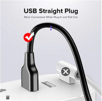 HKM-638739 5A Fast Charging Elbow Data Cable for Android Phones - Type-C, 1m Length