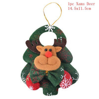 HKM-638803 Festive Set of Christmas Decorations featuring Old Man, Snowman, Deer, and Bear