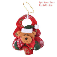 HKM-638803 Festive Set of Christmas Decorations featuring Old Man, Snowman, Deer, and Bear
