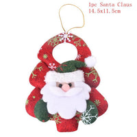 HKM-638803 Festive Set of Christmas Decorations featuring Old Man, Snowman, Deer, and Bear