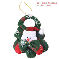HKM-638803 Festive Set of Christmas Decorations featuring Old Man, Snowman, Deer, and Bear