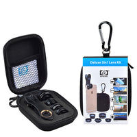 HKM-638931 5-in-1 Mobile Phone Lens Set with Fisheye, Wide-Angle, Macro, Teleconverter, and Polarizer Lenses