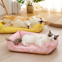 HKM-638995 Breathable and Moisture-Proof Summer Dog Cool Den in Yellow, Pink, and Green