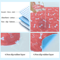 HKM-639123 Washable PVC Pet Diapers for Dogs and Cats - Moisture-Proof, Multi-Size Options Available