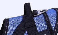 HKM-639187 Adjustable Cotton Dog Traction Chest and Back Harness - Available in Blue, Orange, Green, Grey (Sizes S, M, L)
