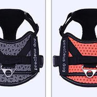 HKM-639187 Adjustable Cotton Dog Traction Chest and Back Harness - Available in Blue, Orange, Green, Grey (Sizes S, M, L)