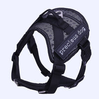HKM-639187 Adjustable Cotton Dog Traction Chest and Back Harness - Available in Blue, Orange, Green, Grey (Sizes S, M, L)