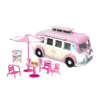 HKM-639187 Pretend Play Mini Kitchen Ice Cream Dining Car and Fast Food Truck Toy Set for Kids