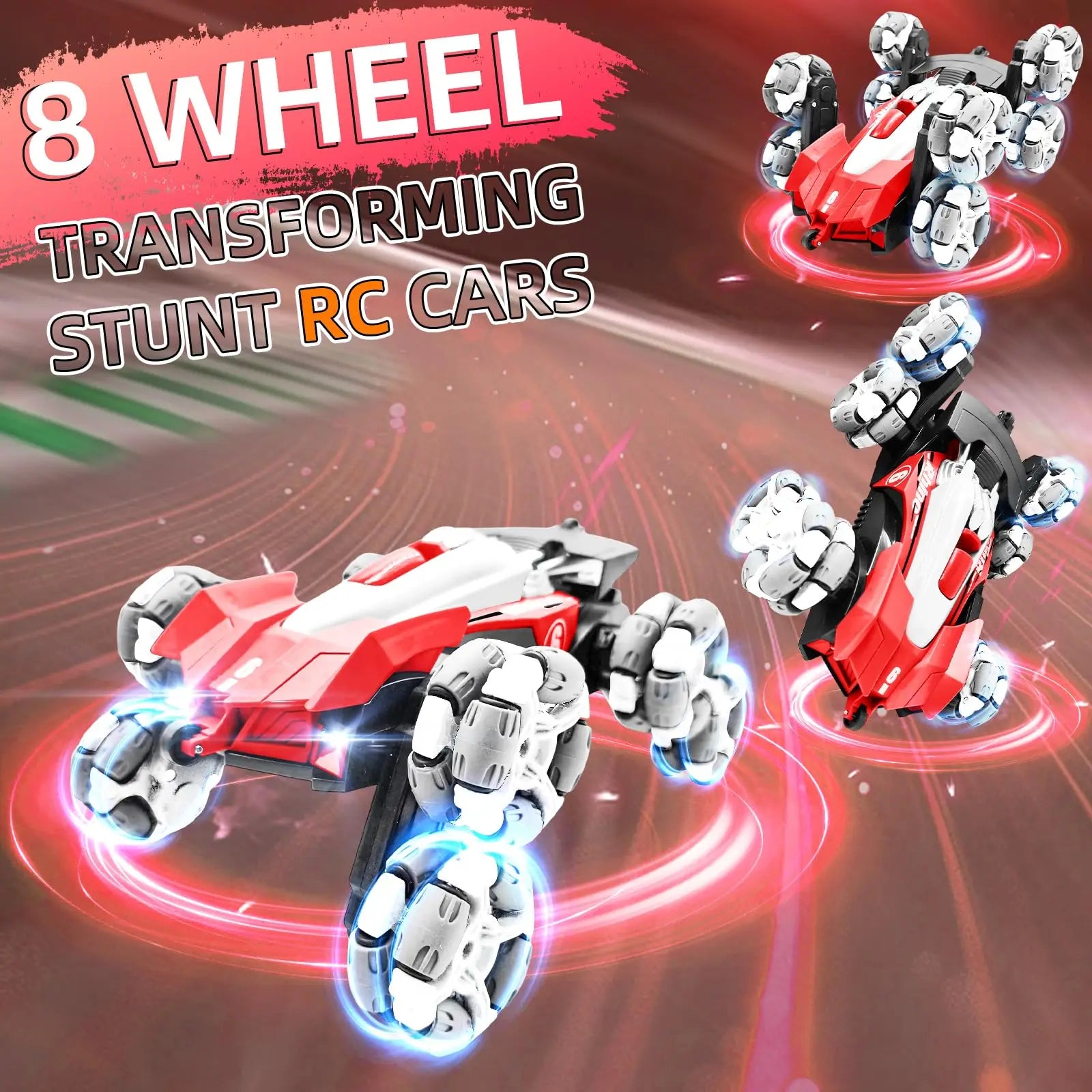 HKM-639315 8WD Remote Control Stunt Car with Drift and Spray Features, Hand Gesture Control, 30M Range