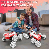 HKM-639315 8WD Remote Control Stunt Car with Drift and Spray Features, Hand Gesture Control, 30M Range
