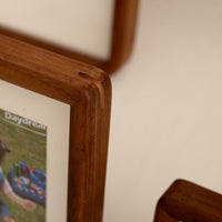 HKM-639443 Solid Wood Black Walnut Photo Frame - Handmade New Chinese Style, Rectangle Design