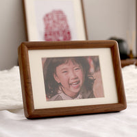 HKM-639443 Solid Wood Black Walnut Photo Frame - Handmade New Chinese Style, Rectangle Design
