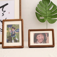 HKM-639443 Solid Wood Black Walnut Photo Frame - Handmade New Chinese Style, Rectangle Design