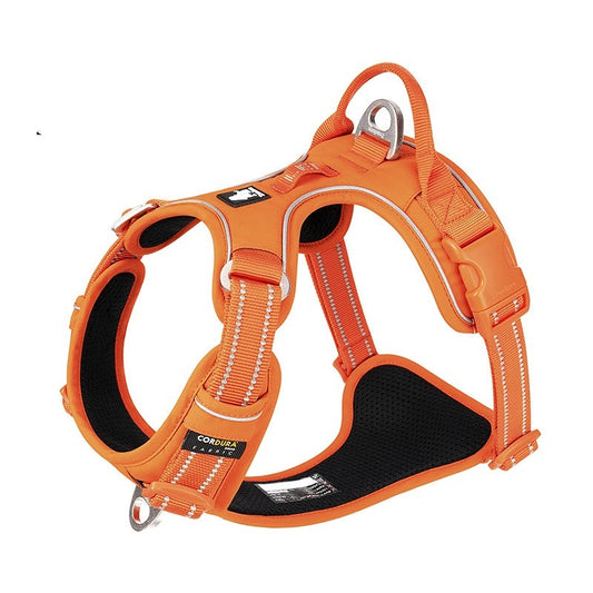 HKM-639699 Adjustable Camouflage Dog Chest Strap with Reflective Features, Explosion-Proof Nylon Material