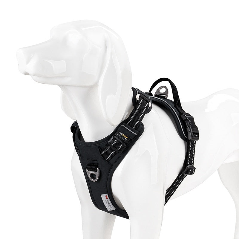HKM-639699 Adjustable Camouflage Dog Chest Strap with Reflective Features, Explosion-Proof Nylon Material