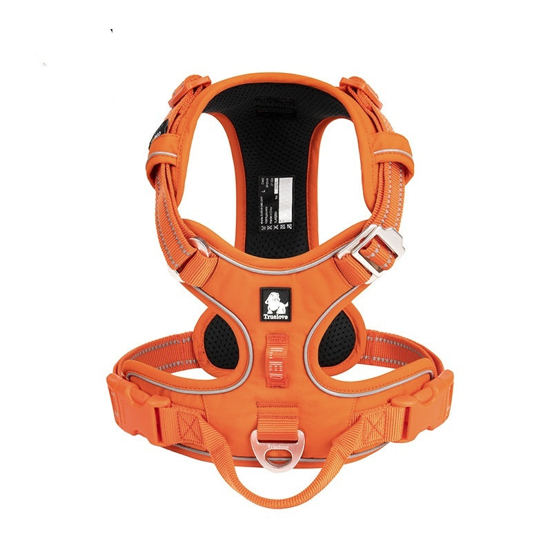 HKM-639699 Adjustable Camouflage Dog Chest Strap with Reflective Features, Explosion-Proof Nylon Material