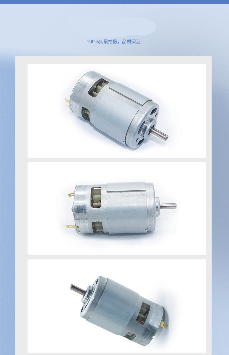 HKM-639699 High-Speed Geared Motor Model 775 for Versatile Applications Like Hair Dryers and Power Tools