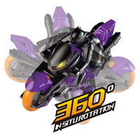 HKM-639763 2.4G Remote-Control Stunt Motorcycle with 360-Degree Rotation and Lights for Kids