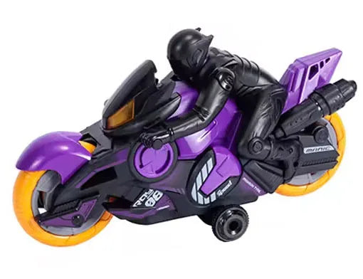 HKM-639763 2.4G Remote-Control Stunt Motorcycle with 360-Degree Rotation and Lights for Kids