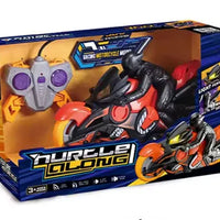 HKM-639763 2.4G Remote-Control Stunt Motorcycle with 360-Degree Rotation and Lights for Kids