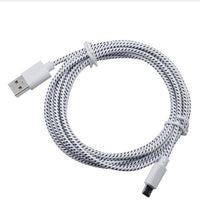HKM-639891 Nylon Braided Micro USB Cable for Android Devices - 1m/2m/3m Length Options, Fast Data Sync and Charging