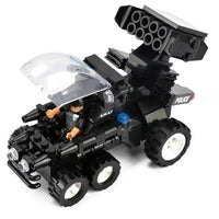 HKM-640083 SWAT Team Truck Building Block Set - Military Action Construction Toy for Ages 6 and Up