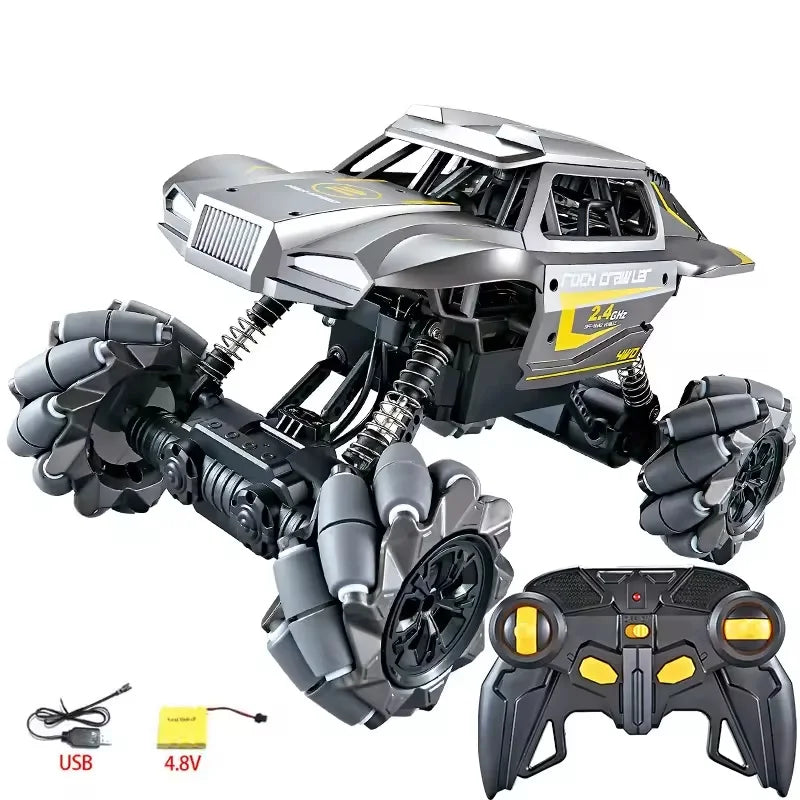 HKM-640147 1:16 Scale 4-Channel RC Drift Stunt Car with Battery and USB Charger for Indoor and Outdoor Fun