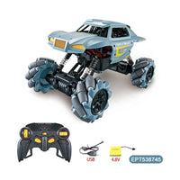 HKM-640147 1:16 Scale 4-Channel RC Drift Stunt Car with Battery and USB Charger for Indoor and Outdoor Fun