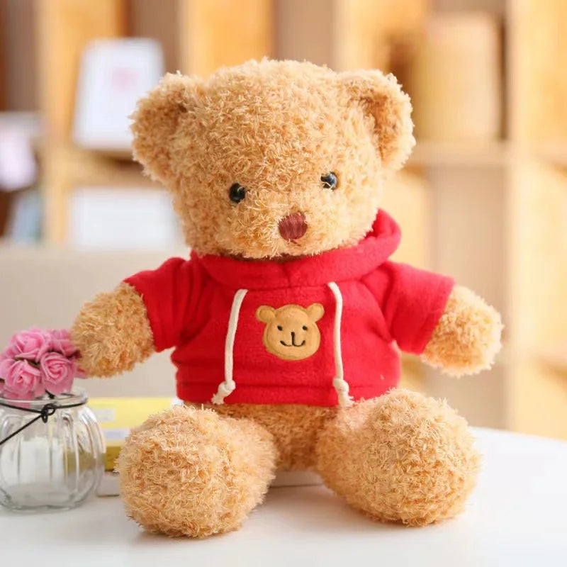 KTX-640339 Soft Plush Teddy Bear with Bow - Customizable Stuffed Animal, 10cm to 100cm, Ideal for All Ages