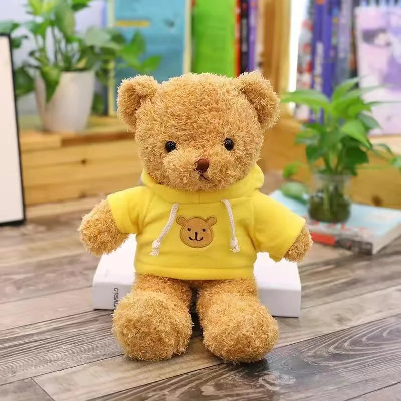KTX-640339 Soft Plush Teddy Bear with Bow - Customizable Stuffed Animal, 10cm to 100cm, Ideal for All Ages