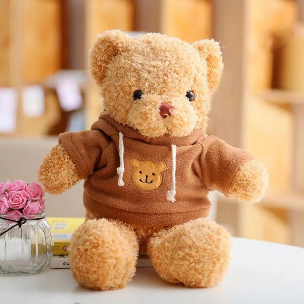 KTX-640339 Soft Plush Teddy Bear with Bow - Customizable Stuffed Animal, 10cm to 100cm, Ideal for All Ages