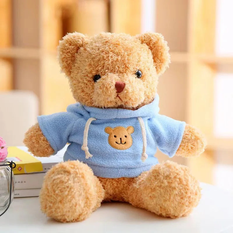 KTX-640339 Soft Plush Teddy Bear with Bow - Customizable Stuffed Animal, 10cm to 100cm, Ideal for All Ages