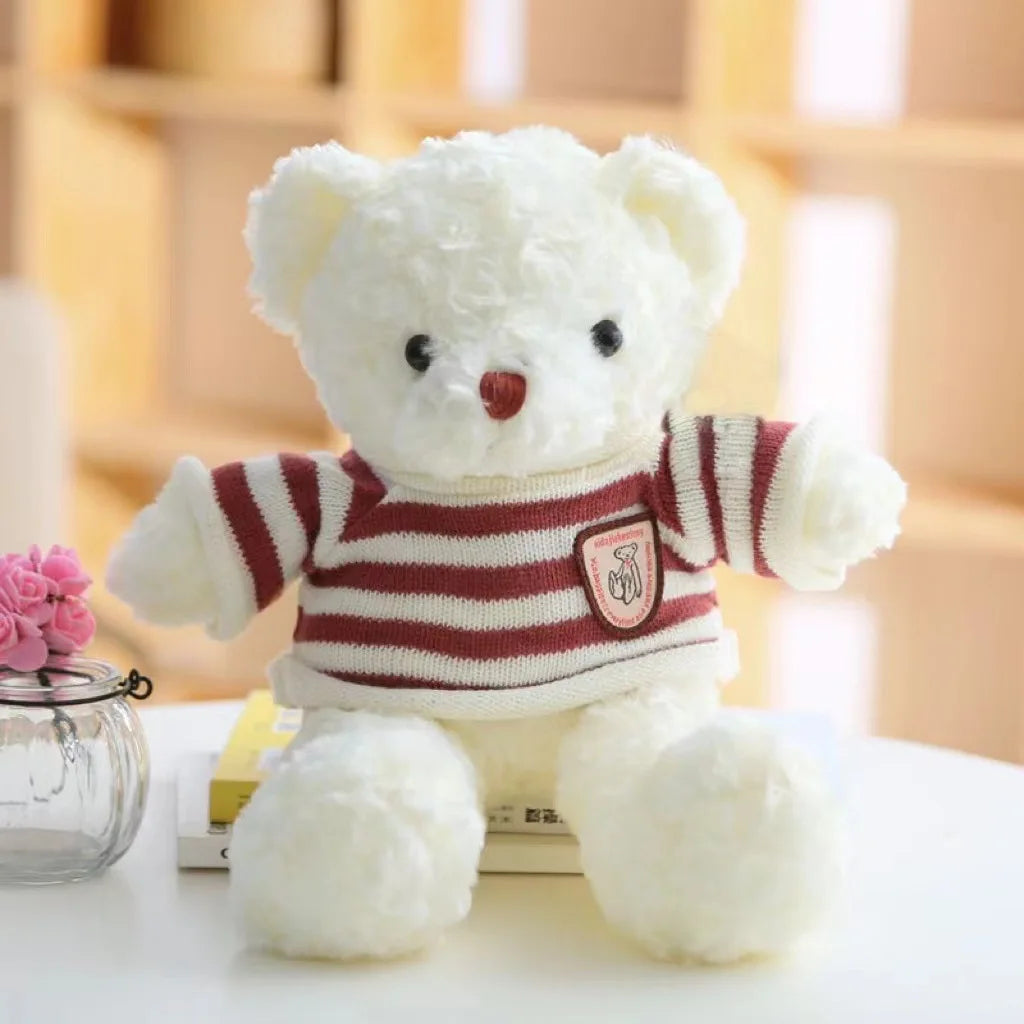 KTX-640339 Soft Plush Teddy Bear with Bow - Customizable Stuffed Animal, 10cm to 100cm, Ideal for All Ages