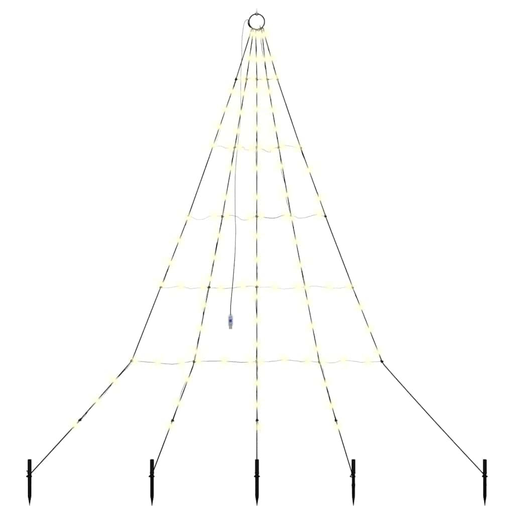 HKM-640467 LED Christmas Tree with 112 Warm White Lights and 8 Dynamic Modes, 182 cm Tall