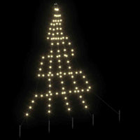 HKM-640467 LED Christmas Tree with 112 Warm White Lights and 8 Dynamic Modes, 182 cm Tall