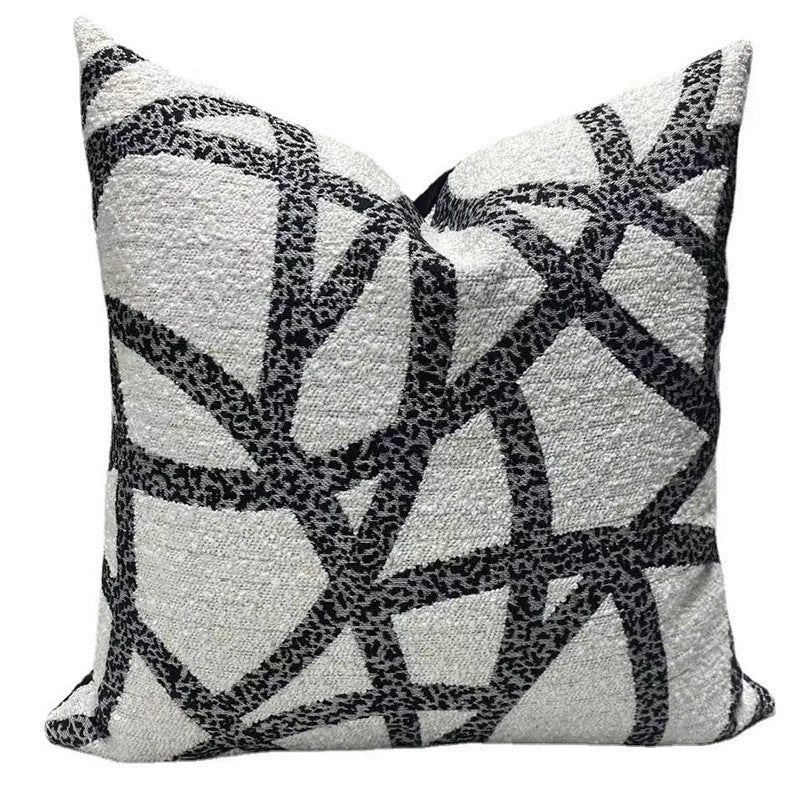 HKM-640467 Nordic Style Embroidered Pillow Cases for Living Room and Tea Room, 45x45cm & 32x52cm Options