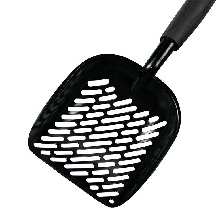 HKM-640659 Large Cat Litter Scoop with Plastic Handle and Unique Cat Face Design