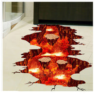 HKM-640659 Removable PVC 3D Simulation Floor Wallpaper - Waterproof, Mildew-Proof, Easy Care (60*90CM)