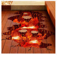 HKM-640659 Removable PVC 3D Simulation Floor Wallpaper - Waterproof, Mildew-Proof, Easy Care (60*90CM)