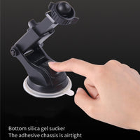 HKM-640723 Universal Long Pole Car Phone Holder for 4" to 6.4" Screens - Adjustable Arm Clamp, Black