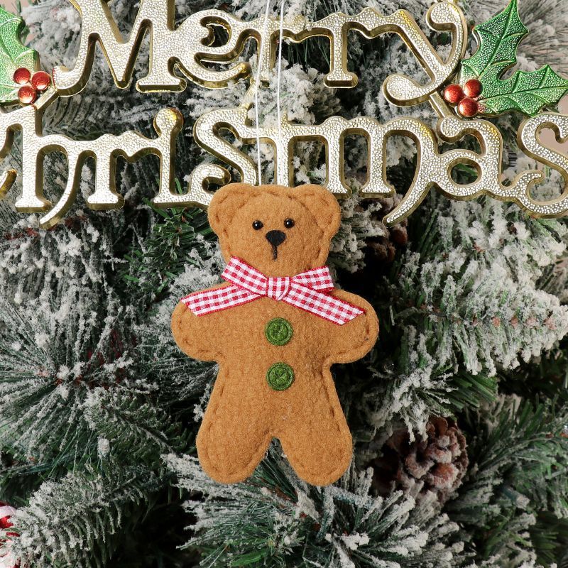 HKM-640787 Festive Cookie Bear Hanging Decorations - 3-Piece Set