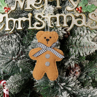 HKM-640787 Festive Cookie Bear Hanging Decorations - 3-Piece Set