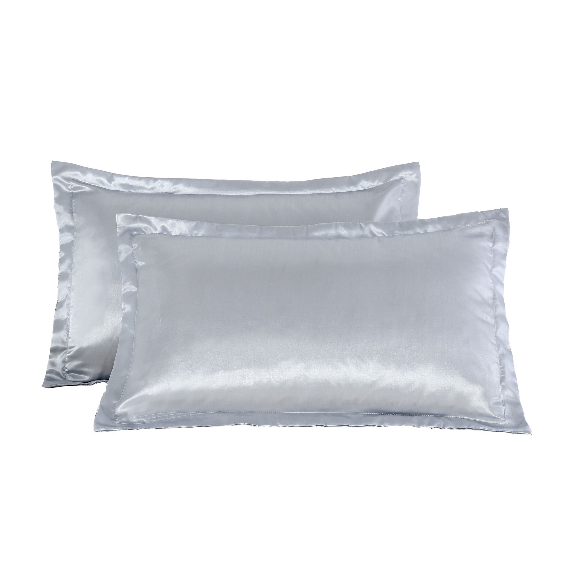 HKM-640787 Pure Color Silk Single Pillow Case in Simple Style - Imitation Silk, Polyester Allergen-Free