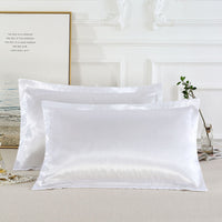 HKM-640787 Pure Color Silk Single Pillow Case in Simple Style - Imitation Silk, Polyester Allergen-Free