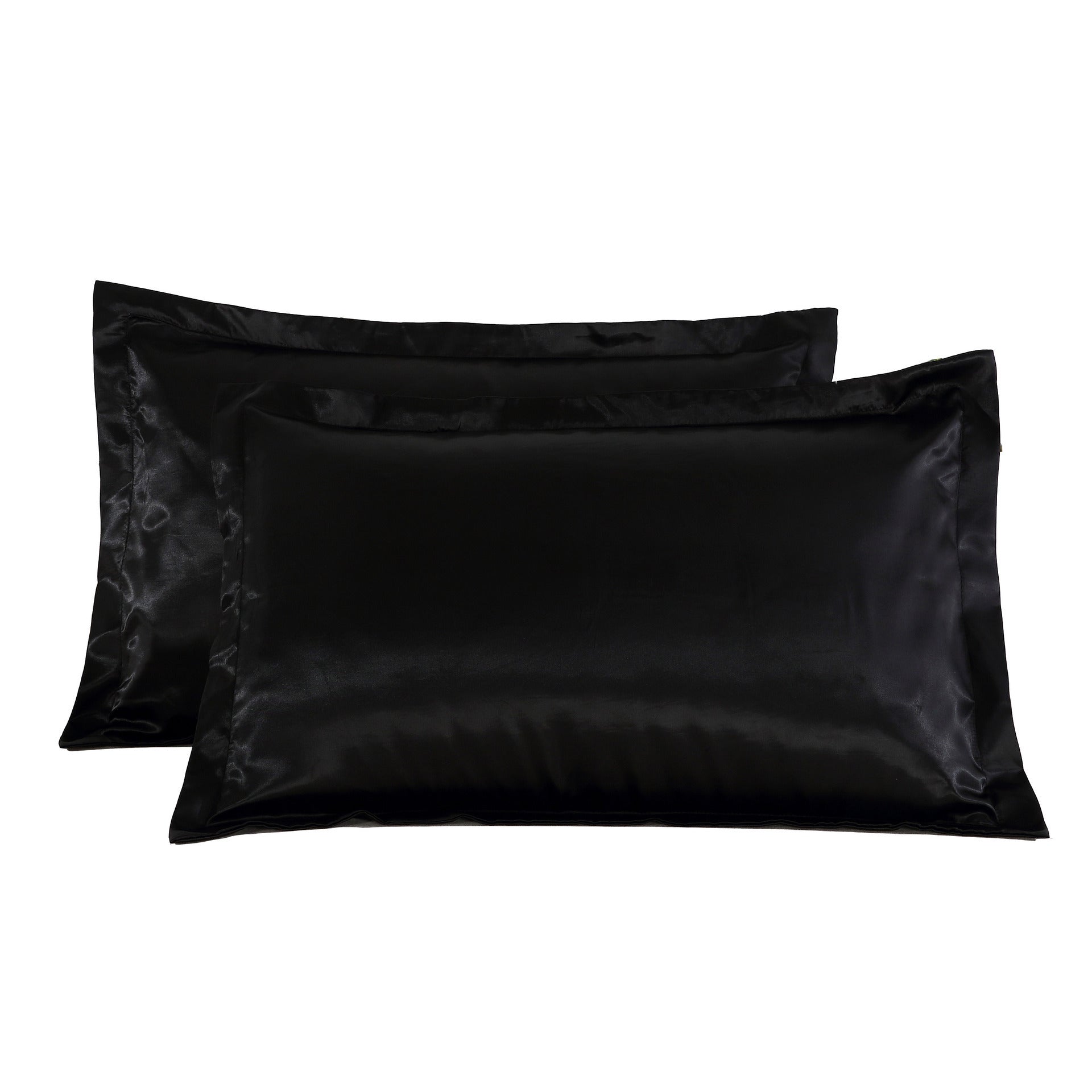 HKM-640787 Pure Color Silk Single Pillow Case in Simple Style - Imitation Silk, Polyester Allergen-Free