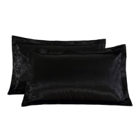 HKM-640787 Pure Color Silk Single Pillow Case in Simple Style - Imitation Silk, Polyester Allergen-Free