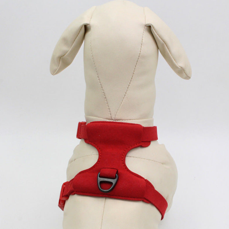 HKM-640851 Adjustable Pet Chest Harness for Small and Medium Dogs - Super Fiber, Available in Multiple Colors
